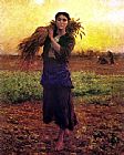 Jules Breton At The End of the Day painting